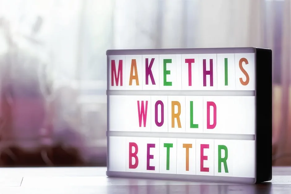 LibraMiser How to Contribute to a Better World - Motivational lightbox with the message 'Make This World Better' against a soft blurred background.